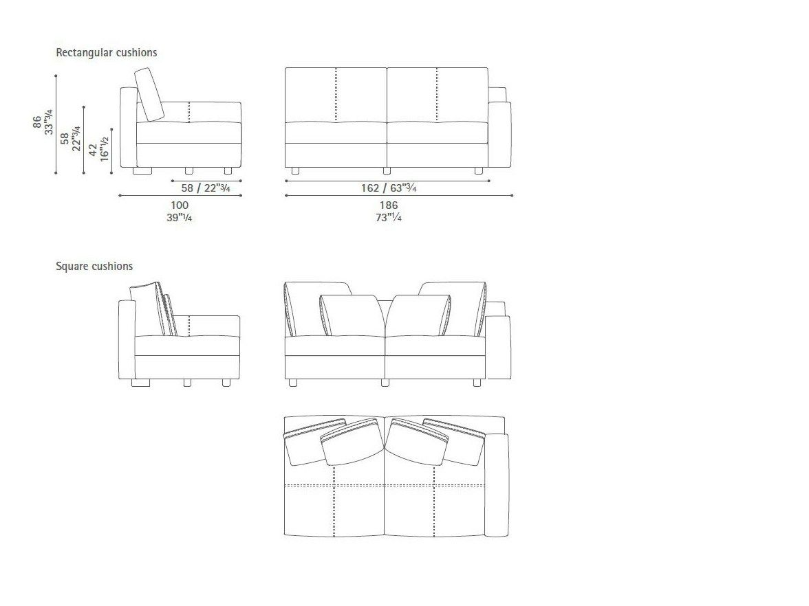 Кожаный модульный угловой диван Poltrona Frau коллекция - диваны и кресла ARCH-00060847 - Вид №9