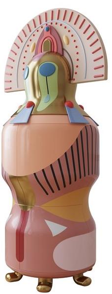 Scarlet Splendour Буфет из лакированной фанеры с распашными дверцами I danzatori Ch01 - Вид №4