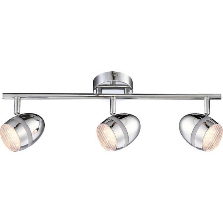 Спот потолочный цвета хром с 3 плафонами Globo Manjola 56206-3 GLOBO MANJOLA 00-3891089 Хром Ceramica Globo  - Вид №1