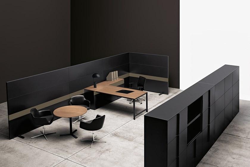 Manerba Отдельностоящая офисная перегородка из дерева K-word sun-id-1481570 - Вид №5