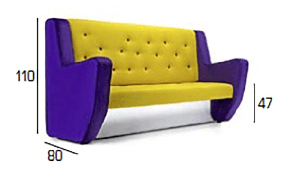 Adrenalina Тканевый диван контрактный Pank sun-id-1461589 - Вид №2