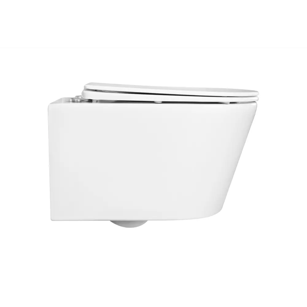 Унитаз подвесной Aquatek Оберон AQ1363W-00, безободковый, с сиденьем микролифт STLM-2125667 - Вид №4