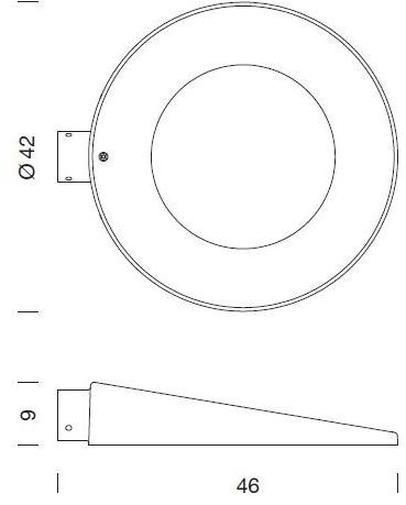 URBIDERMIS Настенный алюминиевый светодиодный уличный светильник Slope sun-id-1405514 - Вид №2