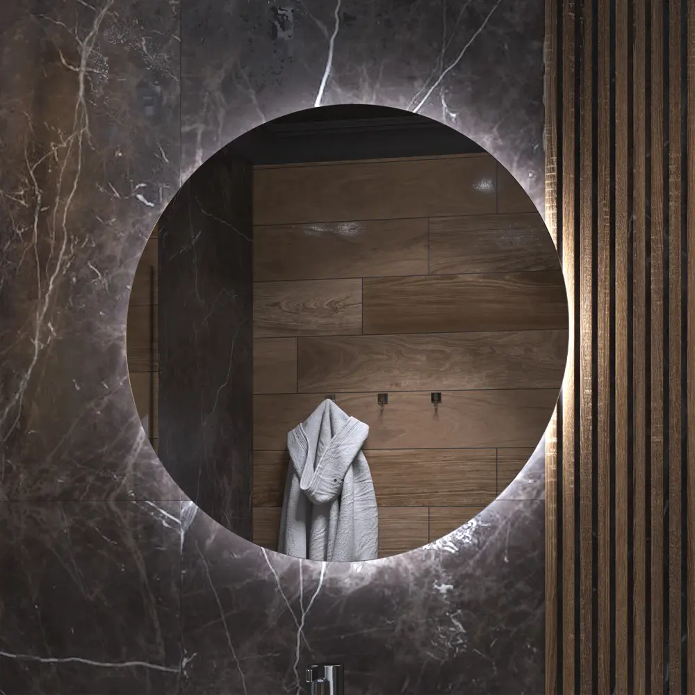 Зеркало VIGO Moss Classic LED круглое 90 см с энергосберегающей подсветкой 84005340 STLM-0046059 - Вид №5