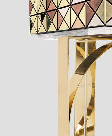 0-298 Пиксельный шкаф на ножках из анодированного золота Boca Do Lobo  - Вид №15