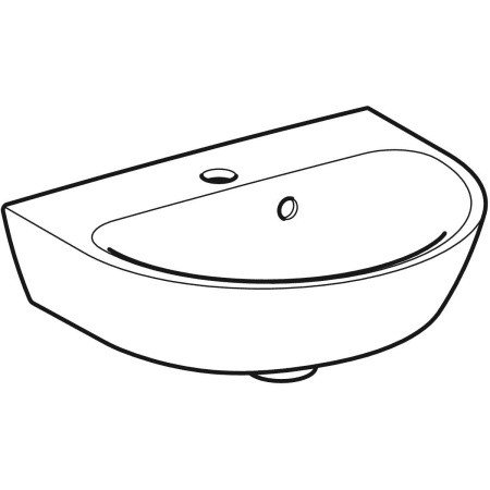 500.376.01.1 Geberit Renova Handwaschbecken mit asymmetrischem Überlauf Geberit  - Вид №1