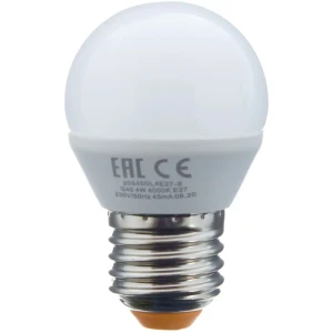 Лампа светодиодная Wolta шар E27 4 Вт 360 Лм свет дневной