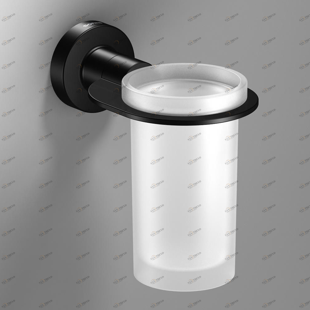 Sonia Стакан для зубных щеток настенный Tecno Project Черный 166237