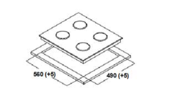 8109569 Газовая варочная поверхность Oasis P-GW STDN-0075632 - Вид №1