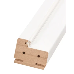 Дверная коробка телескопическая Нобиле 60x200 полипропилен ламинация цвет белый (комплект 2.5 шт.)