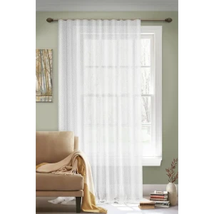 MIAMOZA Тюль Leopar белый на шторной ленте 300×280 см 89415798