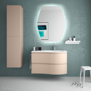 83861 SALGAR Подвесная тумба MAM 900 MACCHIATO left 2 металлических ящика с soft close 897 x 540 x 505 мм Макиато