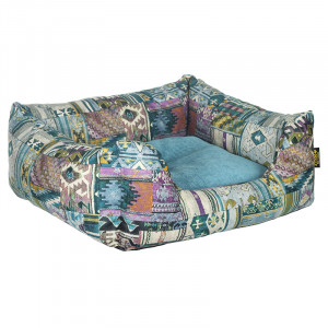 ПР0049674 Лежак для животных Этника 60х50х18см бирюзовый Pride