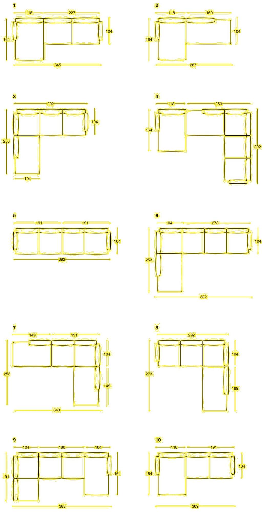 Zanotta Модульный секционный диван sun-id-1417366 - Вид №5