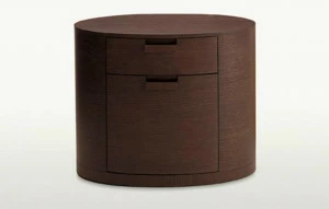 Maxalto Овальная тумбочка из дерева с ящиками Amphora