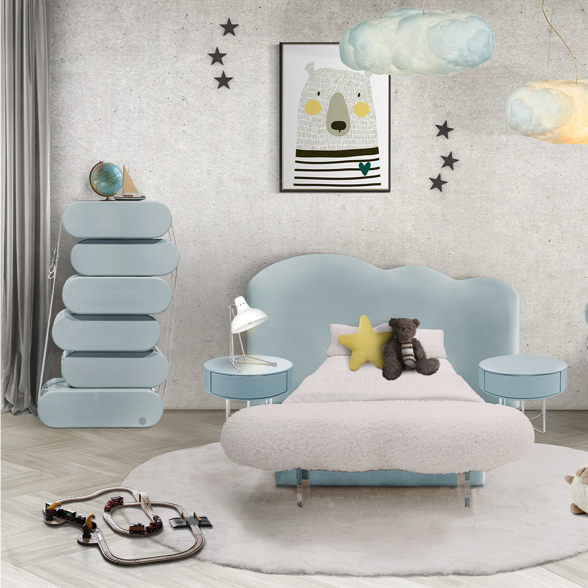 Место хранения Cloud Chest 6 Drawers Covethouse CIRCU  - Вид №1