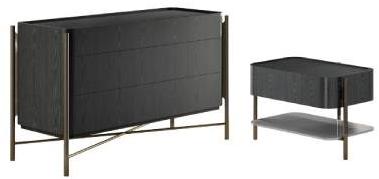 Cantori Прикроватная тумбочка из ясеня с ящиками Shanghai sun-id-1422480 - Вид №1