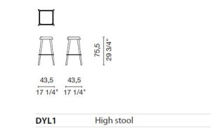 Высокий барный стул