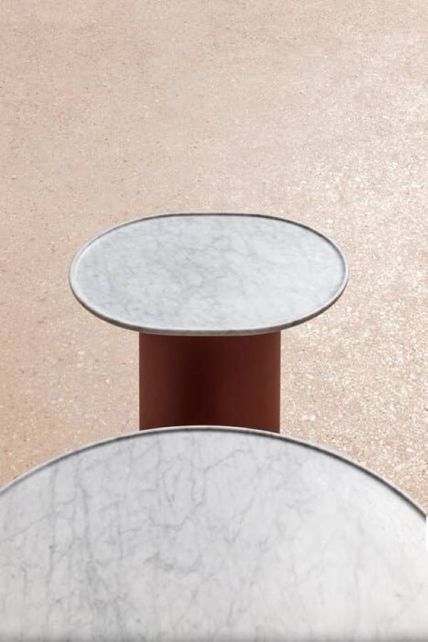 Полиуретановый садовый журнальный столик с мраморной столешницей B&B Italia Outdoor BUTTON ARCH-00127623 - Вид №10