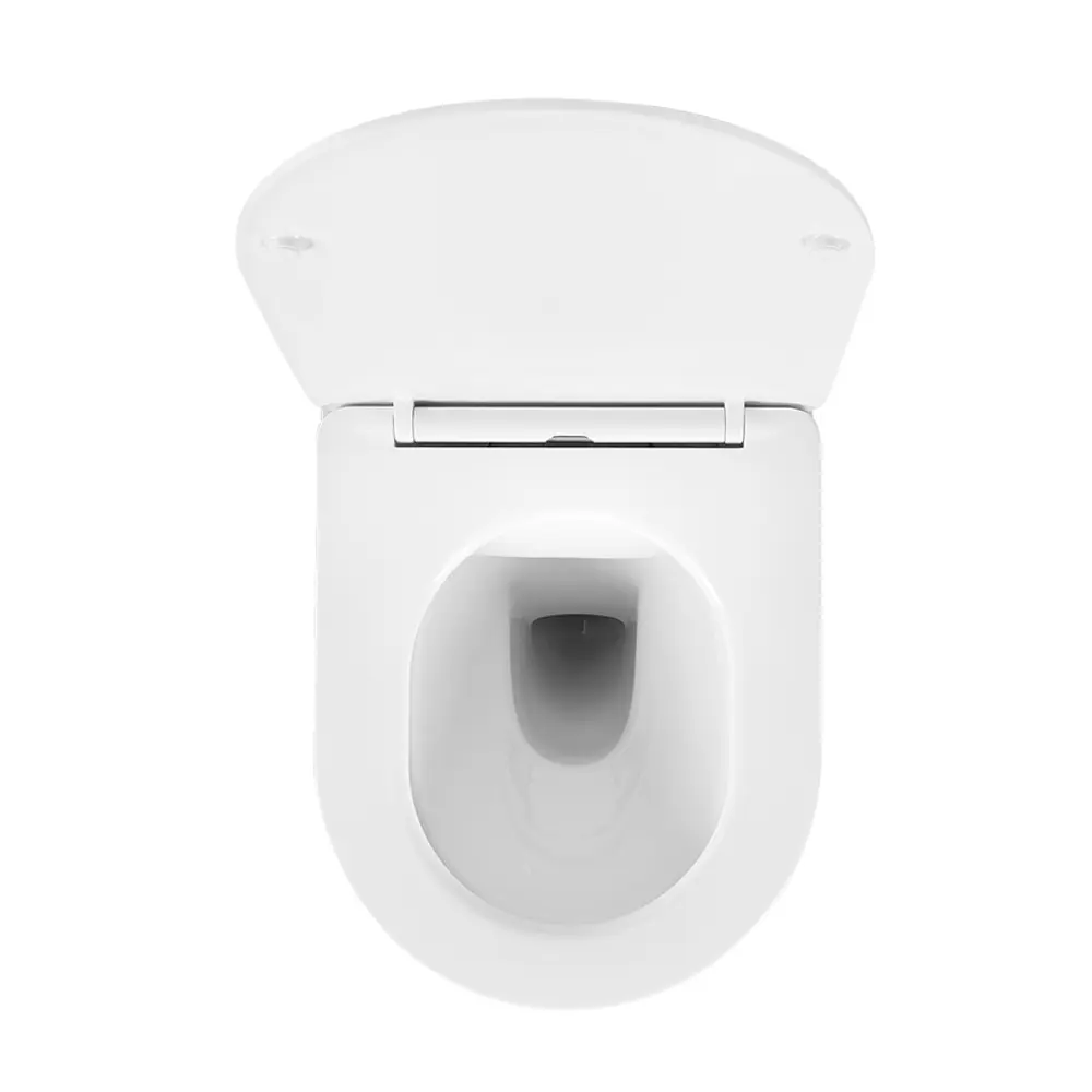 Комплект инсталляция с унитазом Aquatek Европа 4 в 1, безободковый с микролифтом, клавиша цвет белый STLM-2120468 - Вид №8