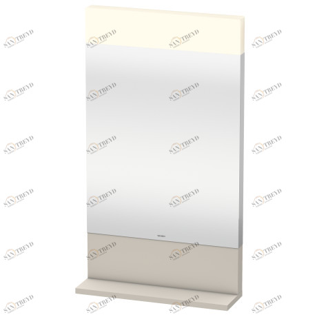 VE751009191 Vero Зеркало с полочкой внизу Серо-коричневый декор Duravit