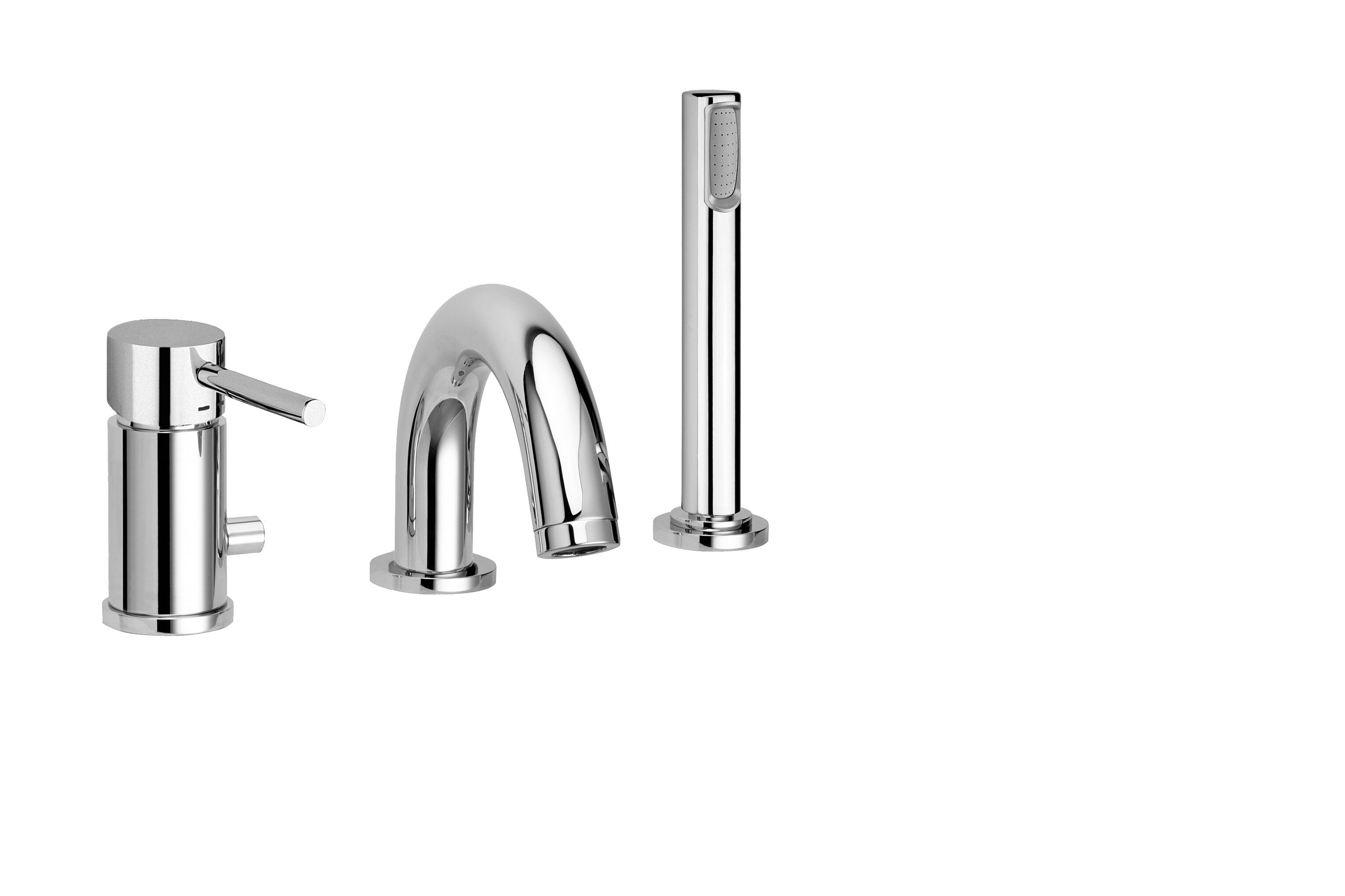 Смеситель для ванны с 3 отверстиями и переключателем RUBINETTERIA PAFFONI Light ARCH-00125293 - Вид №3