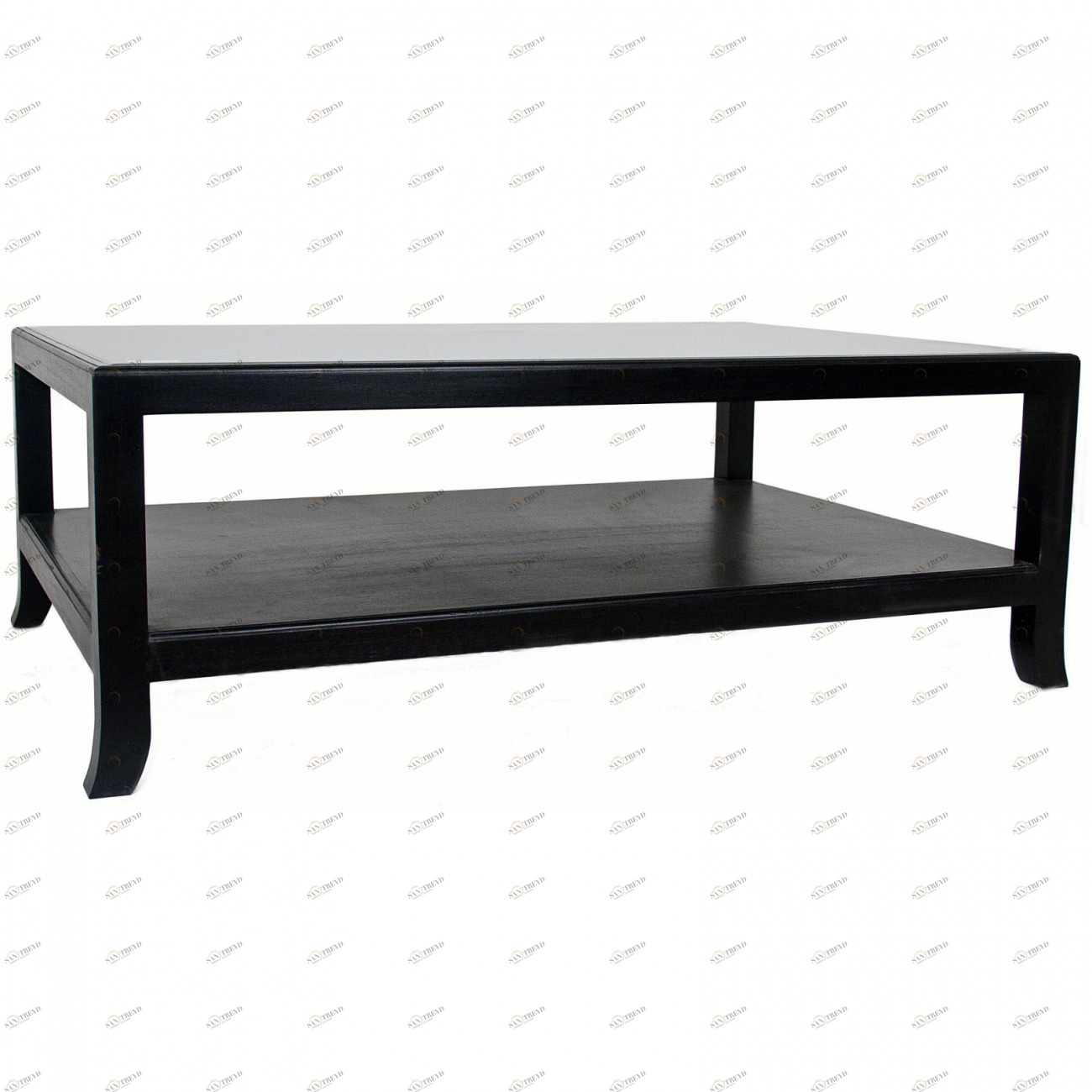 Журнальный столик черный с полкой Black RVASTLEY PUSHA 062902 Черный 
