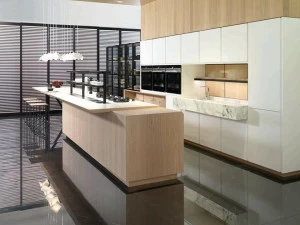 GAMADECOR Кухня с островом без ручек Emotions - kitchens