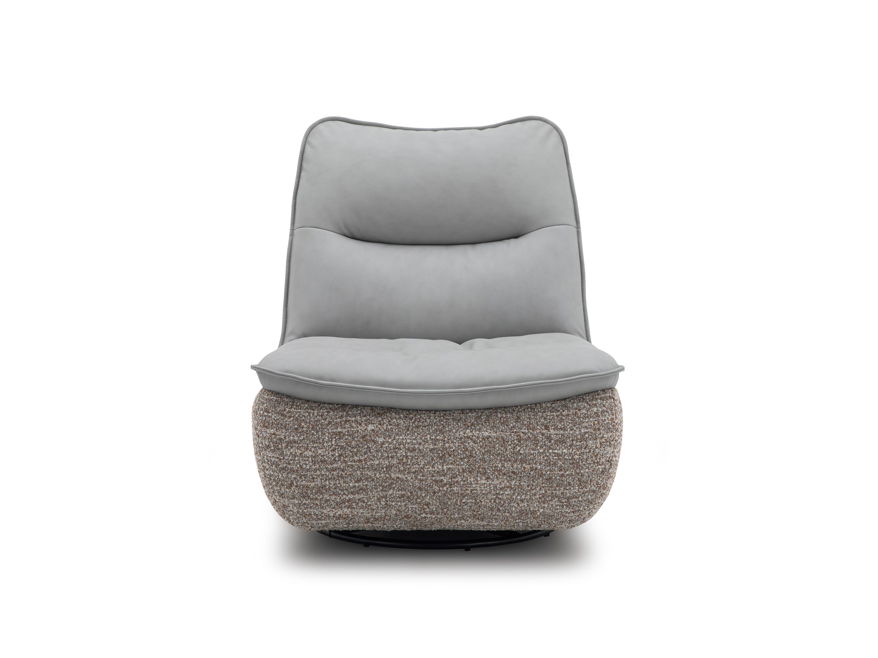 Вращающееся кресло из кожи и ткани CAMPO DE' FIORI CL128 ARCH-00078914 - Вид №1