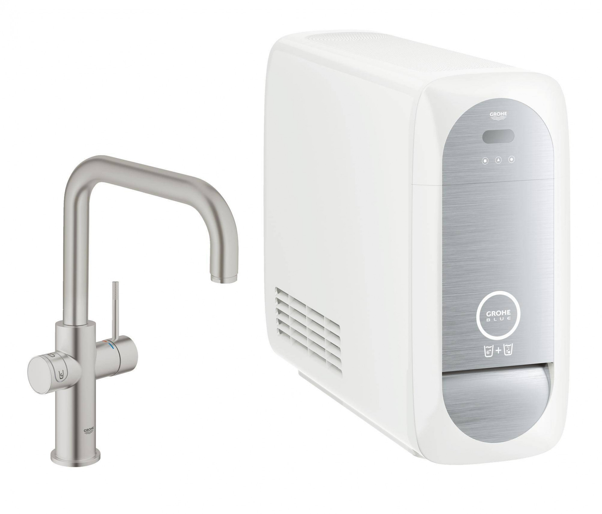 31456DC0 Смеситель для кухни Grohe GROHE Blue суперсталь