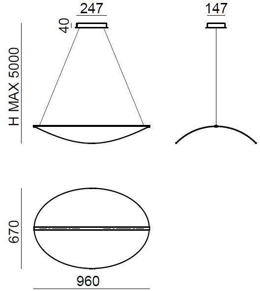 Stilnovo Led подвесной светильник в pmma Diphy 8169 - Вид №1