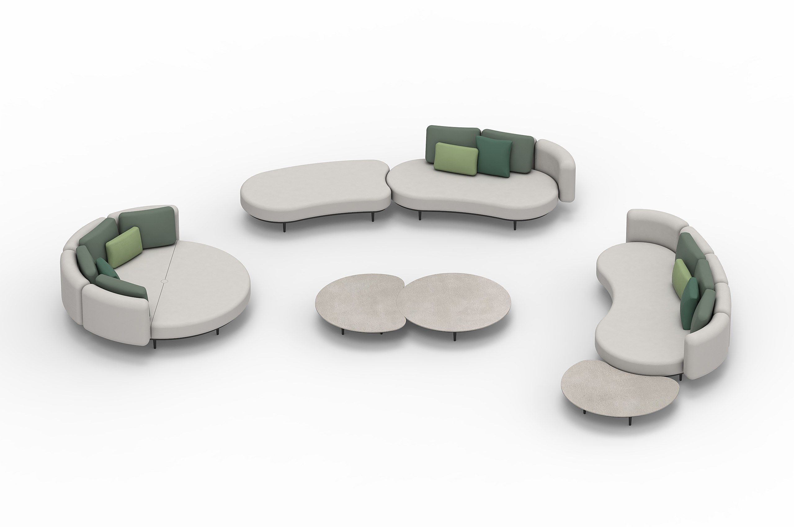 Ткань круглая Садовая кровать Royal Botania Organix Lounge ARCH-00138405 - Вид №12