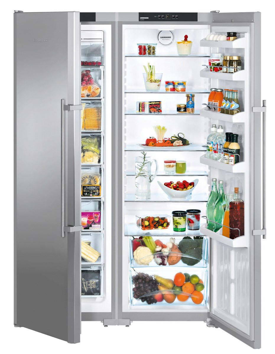 SBSesf 7212-26 001 Холодильник / 185.2x121x63, объем холодильной камеры 390 л, объем морозильной камеры 261 л, no frost, морозильная камера side by side (sgnesf 3063-25 001+skesf 4240-25 001) Liebherr Liebherr Comfort  - Вид №9