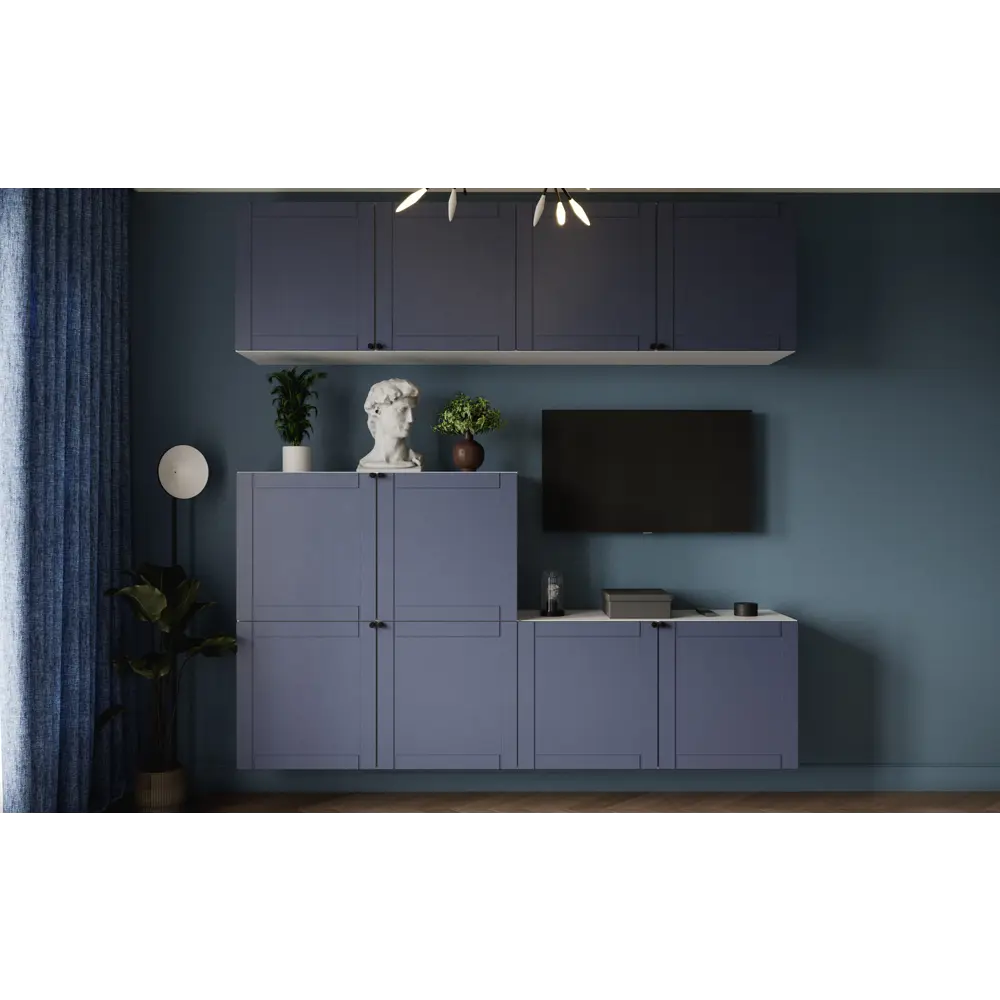 Дверь для шкафа Лион Байонна 59.4x193.8x1.9 см МДФ цвет индиго 89354820 STLM-2006008 Santreyd - Вид №6