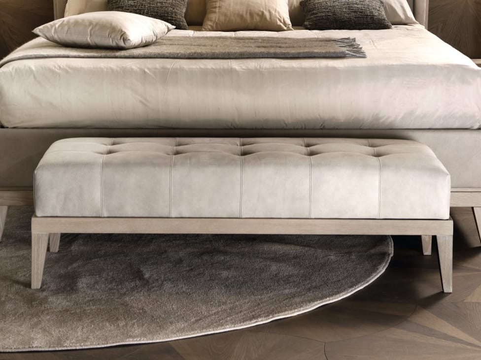 Кожаная мягкая скамейка из Капитона Arte Brotto секреты ARCH-00007640 - Вид №1