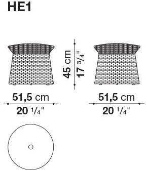 B&B Italia Outdoor Пуф из полипропиленового волокна sun-id-1427829 - Вид №4