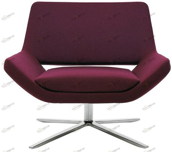 B&B Italia Кресло с обивкой из ткани с 4 спицами Metropolitan sun-id-1478482