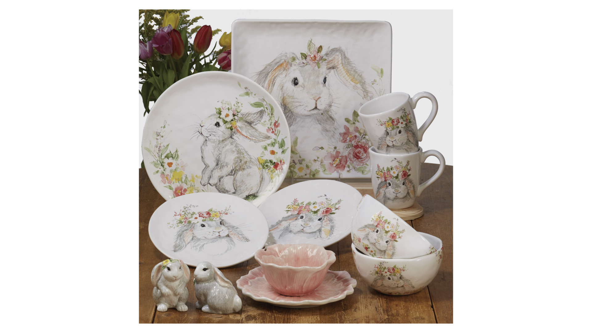 10648252 Certified International Тарелка закусочная Certified Int. Милый кролик-2 21,5см, керамика Керамика  - Вид №1