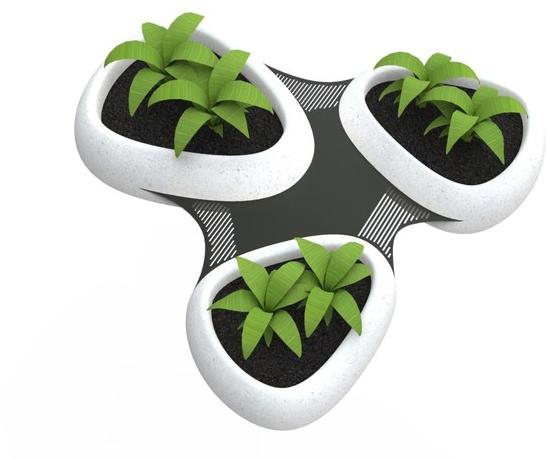 Manufatti Viscio Реконструированная каменная скамья со встроенной сеялкой sun-id-1495022 - Вид №1