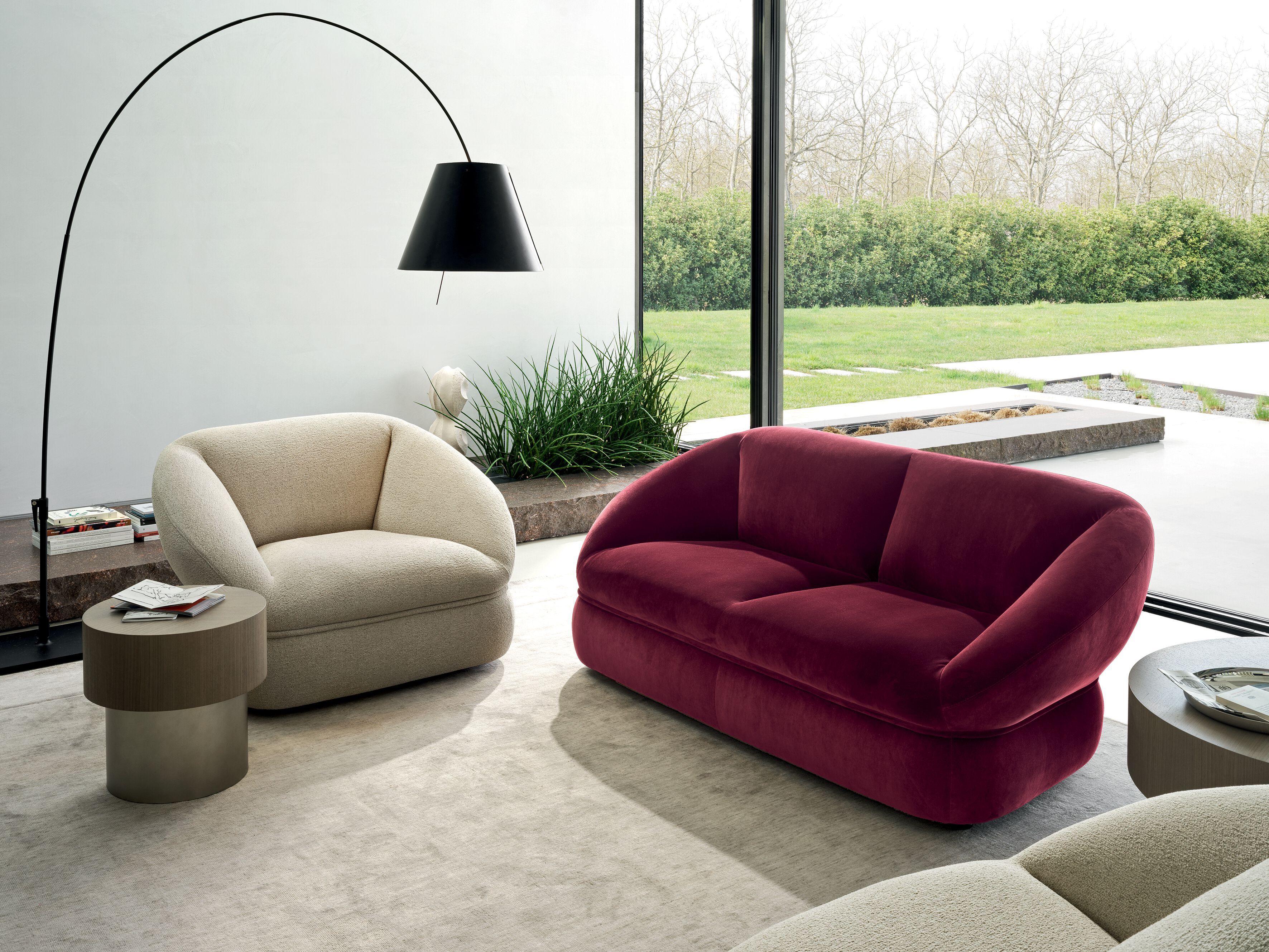 Тканевое кресло с подлокотниками Ditre Italia высокая ARCH-00027151 - Вид №3