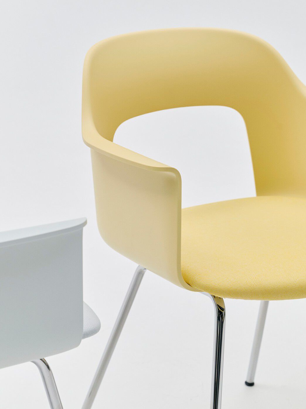 Стул из полипропилена с мягким сиденьем с подлокотниками Hay макет ARCH-00119434 - Вид №22