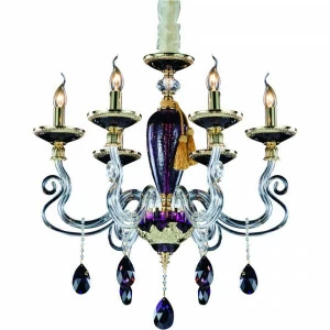 Подвесная люстра Divinare Simona 5125/12 LM-6 DIVINARE ДИЗАЙНЕРСКИЕ, SIMONA PURPLE 074997 Фиолетовый