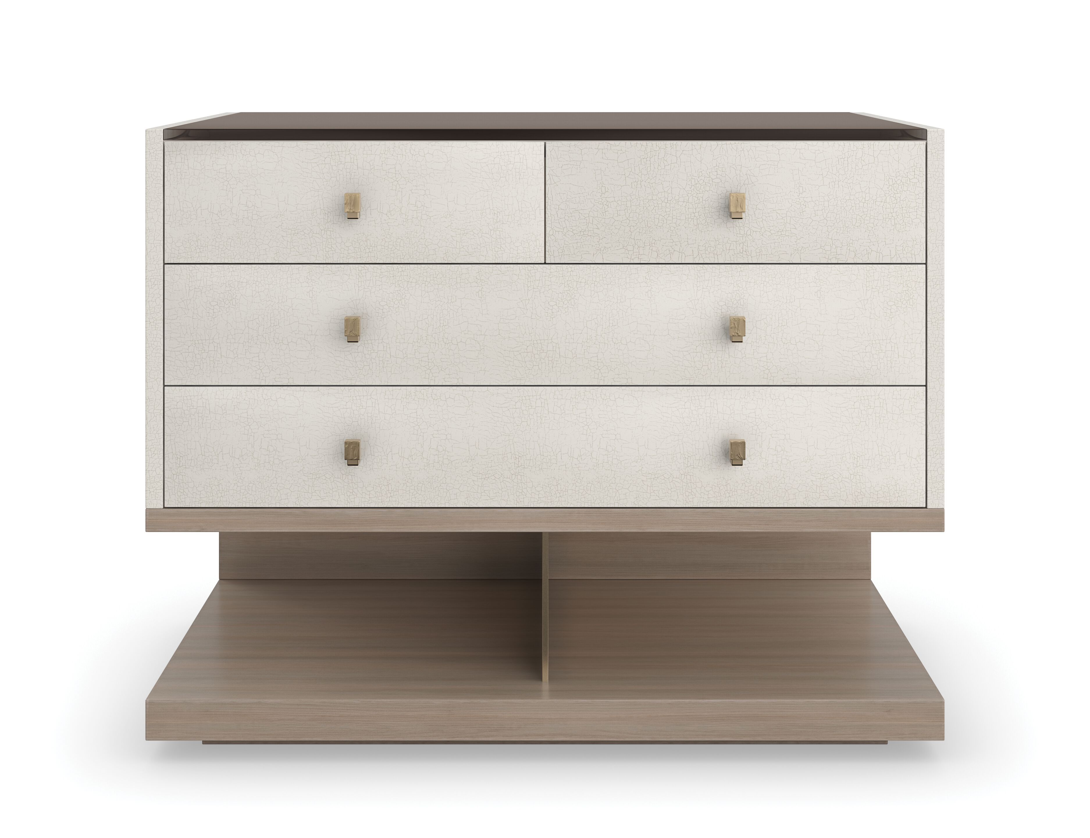 Деревянная прямоугольная тумбочка с ящиками Caracole ODYSSEY ARCH-00152011 - Вид №1