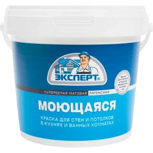 Краска для стен и потолков Эксперт моющаяся матовая супербелая 0.9 л 85090194 STLM-2015224