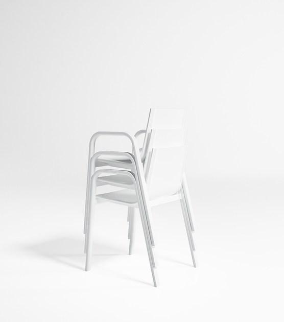 GANDIABLASCO Садовый стул из полиуретана с подлокотниками Stack sun-id-1356755 - Вид №3