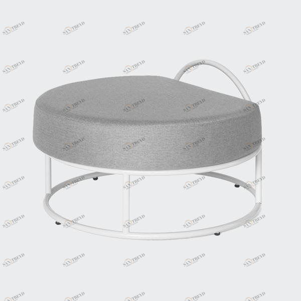 Пуф круглый светло-серый Bauhaus by Varya Schuka WOODI  00-3966309 Серый 