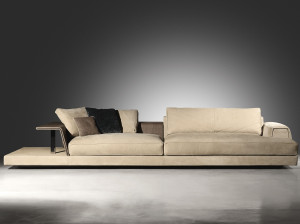 3-местный секционный тканевый диван для контракта