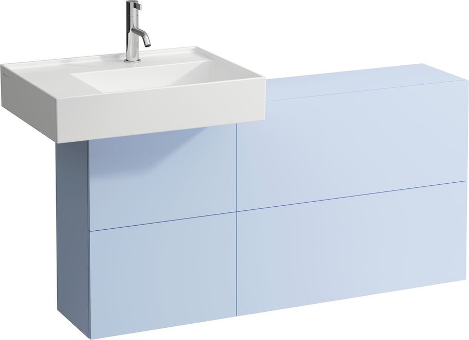 H8103350201121 Раковина с полочкой слева, со специальным скрытым сливом LAUFEN PRO - Вид №11