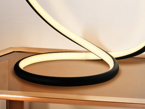 098327 Настольная лампа черная Schuller Infinito