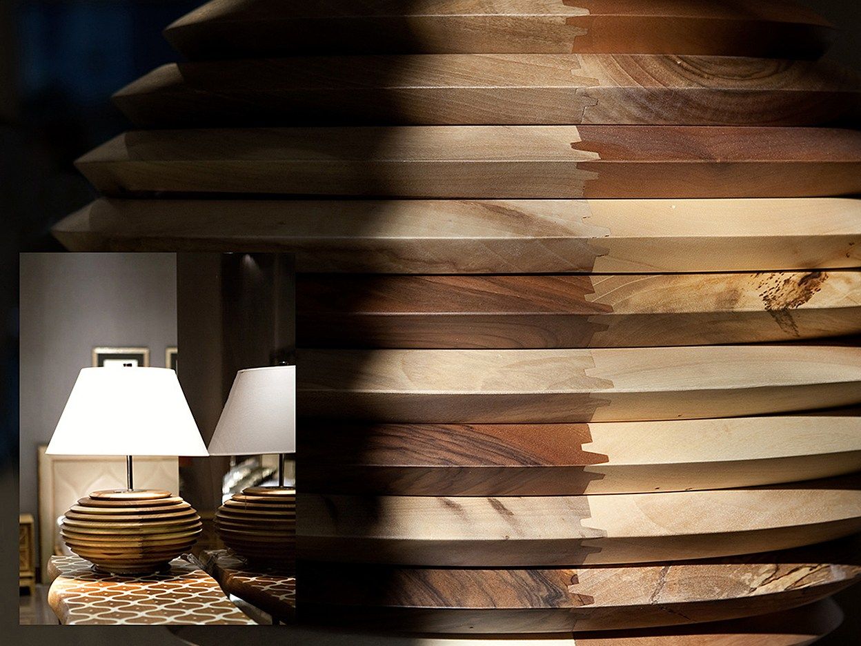 Деревянная настольная лампа Mobi ARCH-00098415 - Вид №3